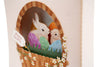 Easter Basket 3D Pop Up Greeting Card Close Up