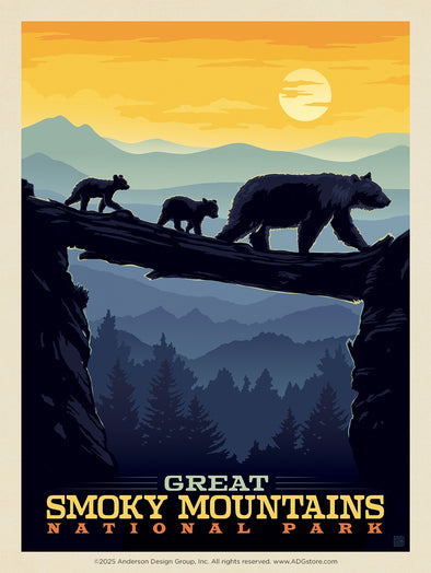 Bear Crossing at Sunset – Great Smoky Mountains National Park *COMING SOON*