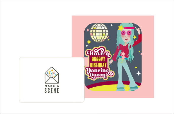 Dancing Queen Birthday Pop Up Card