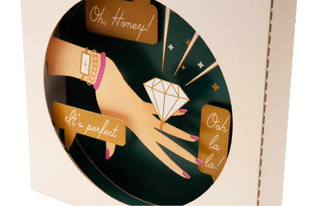 Wedding Engagement Ring 3D Pop Up Cards – Handii Shop