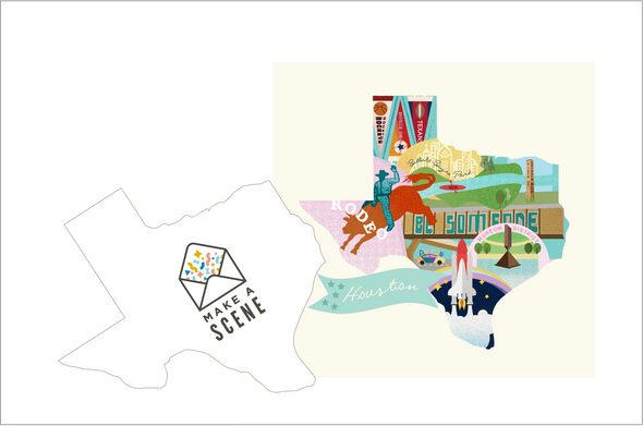 Houston Pop Up Card - Houston Card