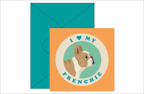 I Love My Frenchie Pop Up Card *NEW RELEASE*