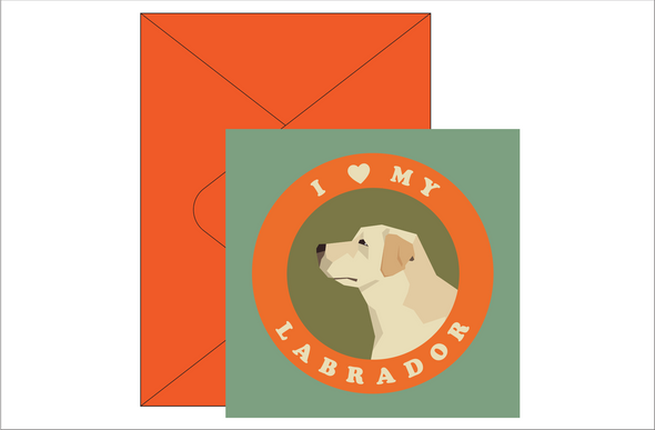 I Love My Labrador Pop Up Card *NEW RELEASE*