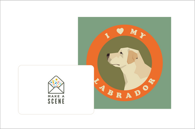 I Love My Labrador Pop Up Card *NEW RELEASE*