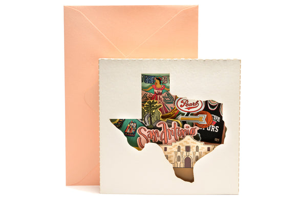 San Antonio Texas Pop Up Card