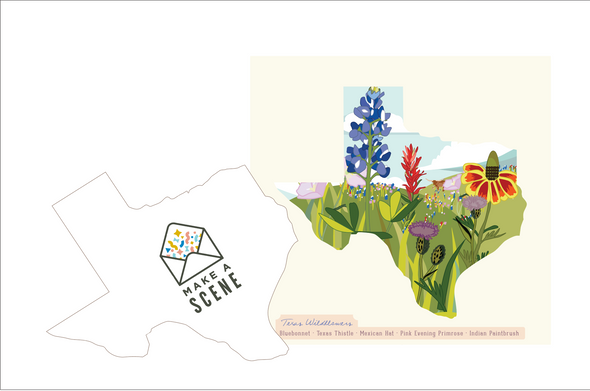 Texas Wildflowers Pop Up Card *NEW RELEASE*