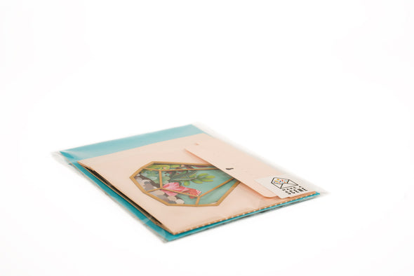 Terrarium 3D Pop Up Greeting Card Packaging